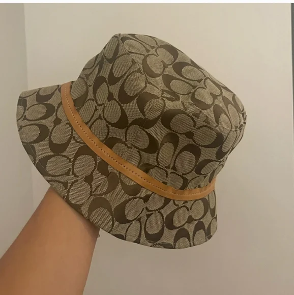 Coach Vintage Signature Karee Newsboy Cap Hat Khaki Doe F80908 Size Small Coach newsboy hat cap - Gem main image 4